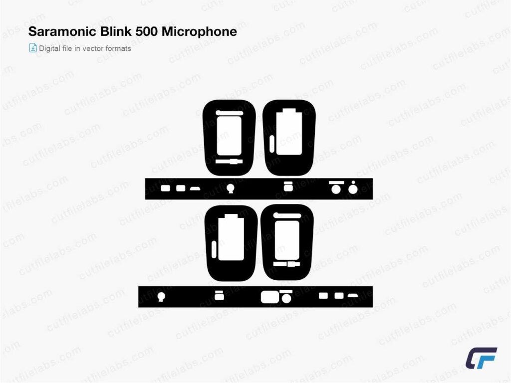 Saramonic Blink 500 Microphone Cut File Template