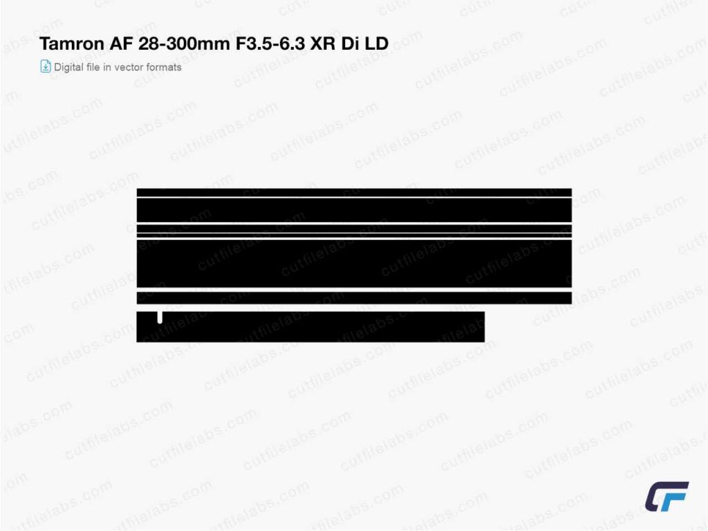 Tamron AF 28-300mm F3.5-6.3 XR Di LD Cut File Template