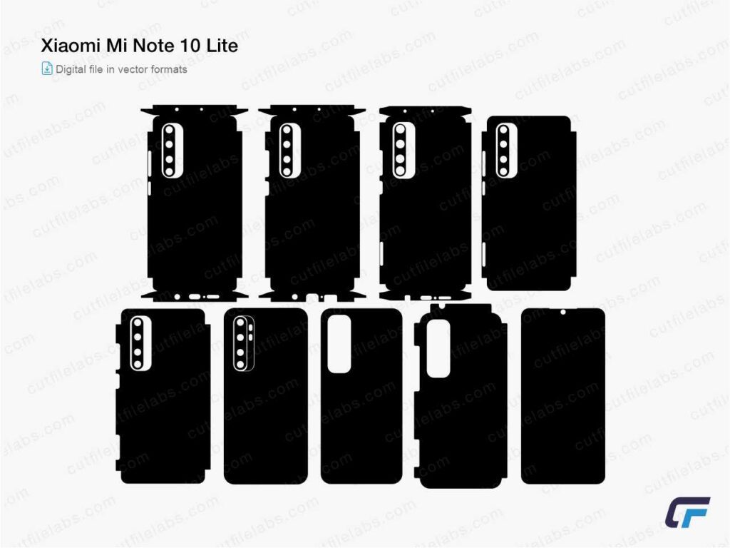 Xiaomi Mi Note 10 Lite Cut File Template