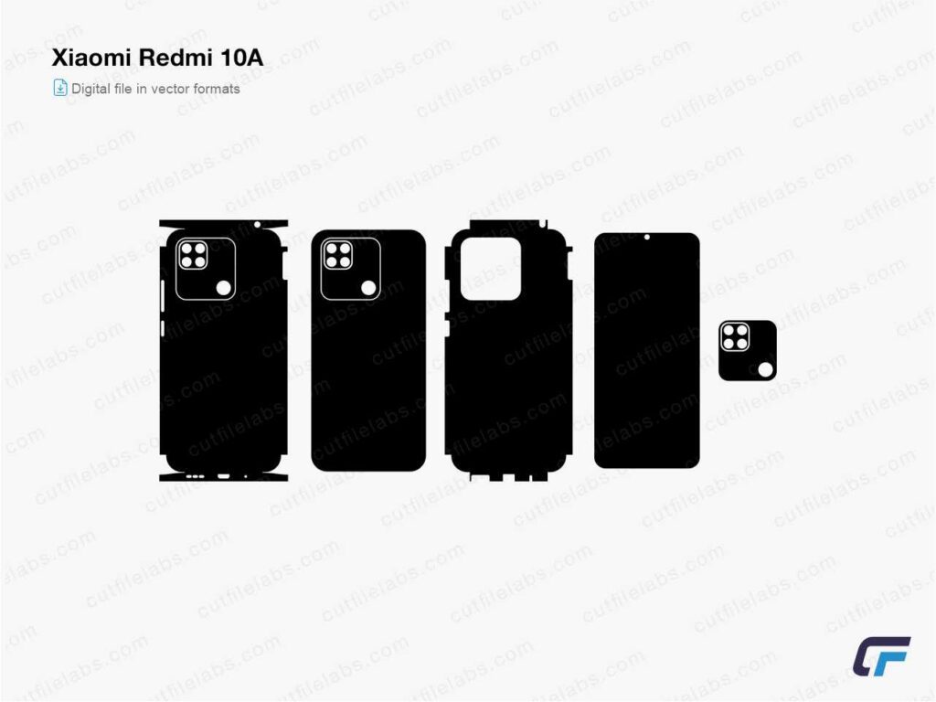 Xiaomi Redmi 10A Cut File Template