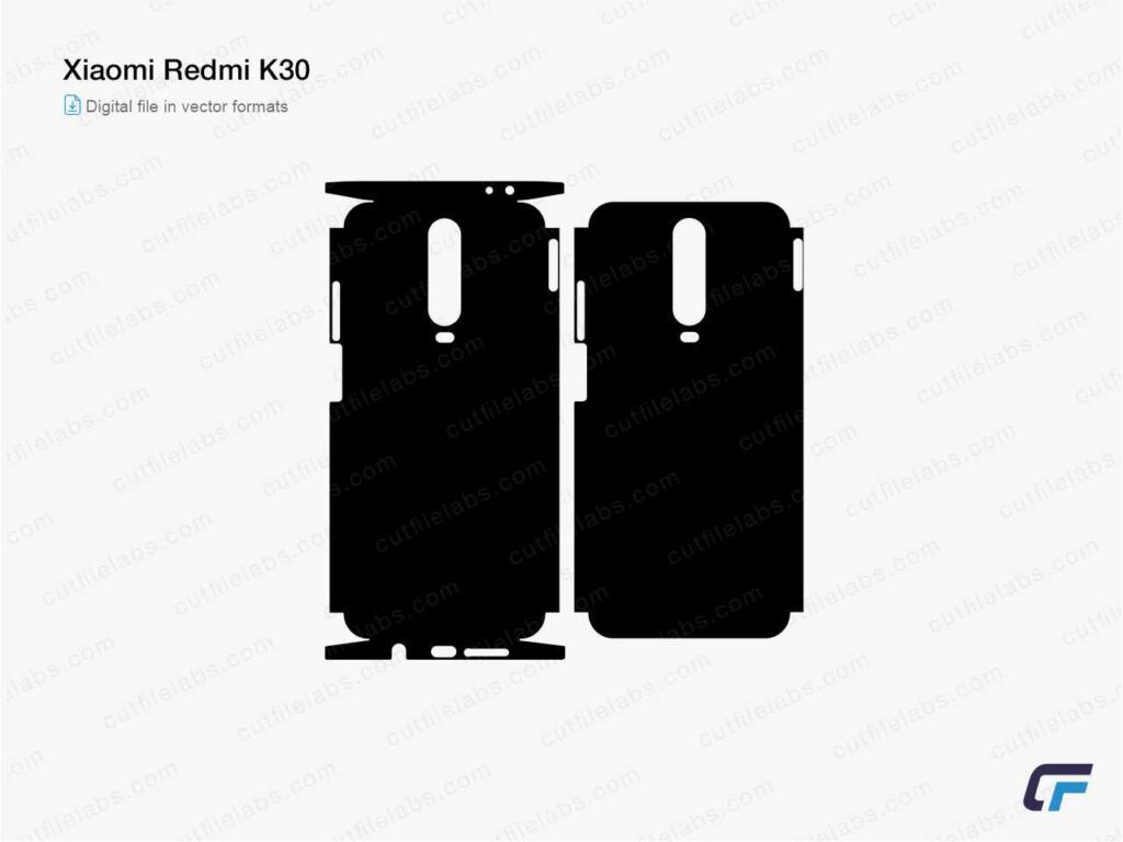 Xiaomi Redmi K30 Cut File Template