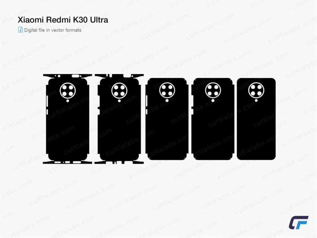 Xiaomi Redmi K30 Ultra (2020) Cut File Template