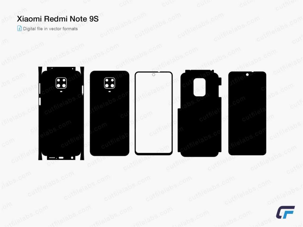 Xiaomi Redmi Note 9S (2020) Cut File Template