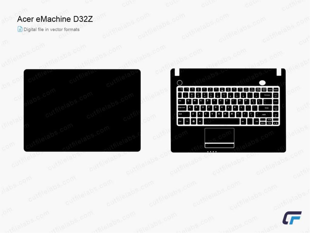 Acer eMachine D32Z Cut File Template
