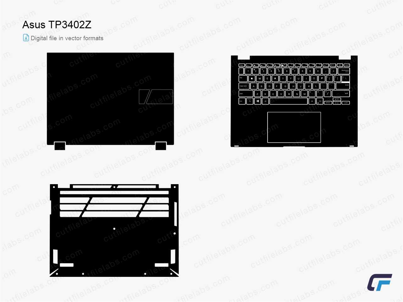 Asus Tp3402z Cut File Template Cut File Labs 5219