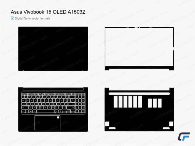 Asus Vivobook 15 OLED A1503Z Cut File Template