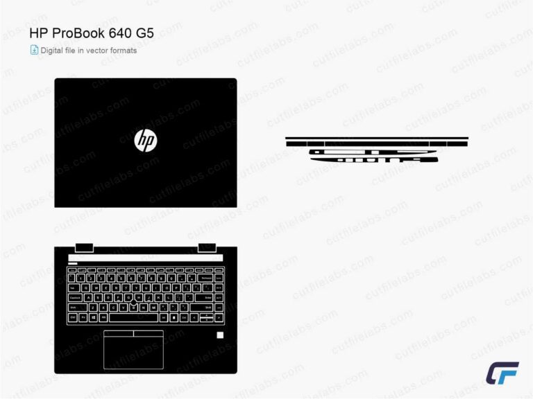 HP ProBook 640 G5 Cut File Template