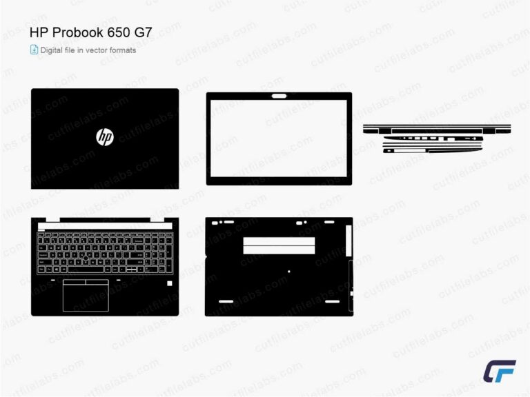 HP ProBook 650 G7 Cut File Template