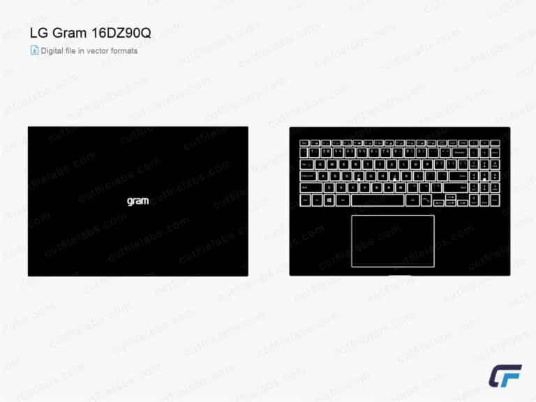 LG Gram 16ZD90Q (2022) Cut File Template