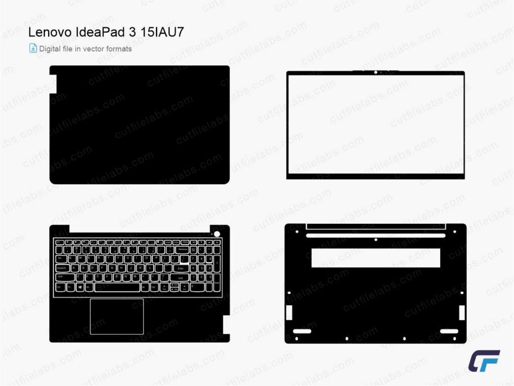 Lenovo IdeaPad 3 15IAU7 (2022) Cut File Template