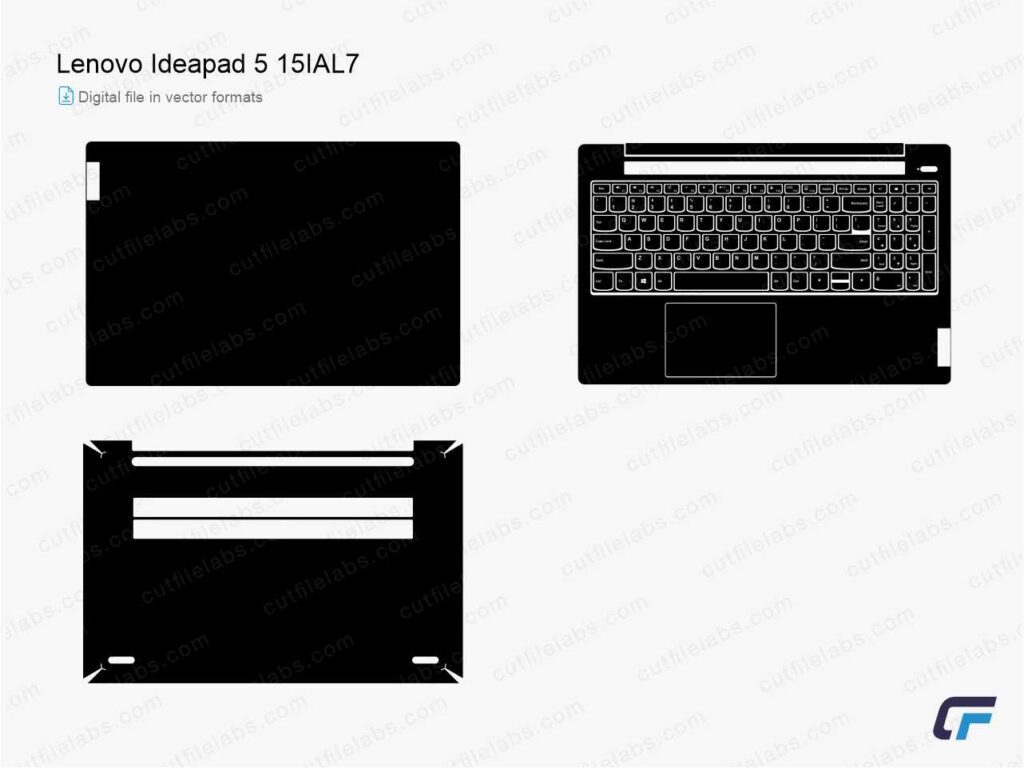 Lenovo IdeaPad 5 15IAL7 (2022) Cut File Template