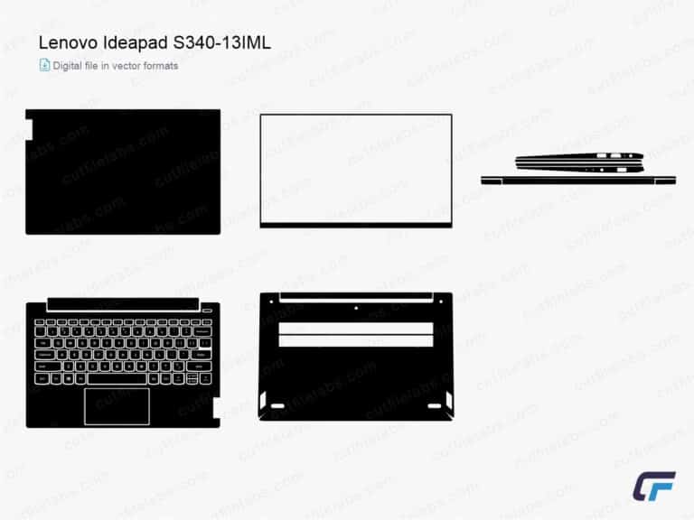 Lenovo IdeaPad S340-13IML (2019) Cut File Template