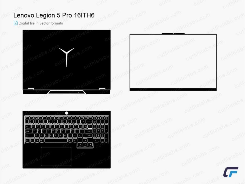 Lenovo Legion 5 Pro 16ITH6 Cut File Template