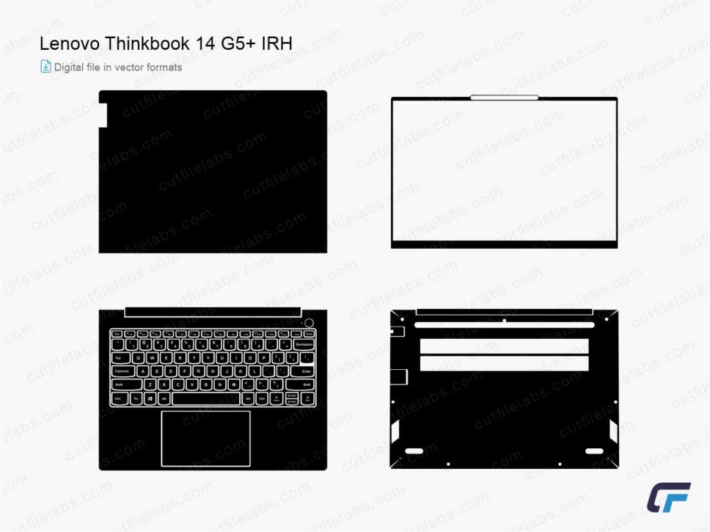 Lenovo Thinkbook 14 G5+ IRH Cut File Template