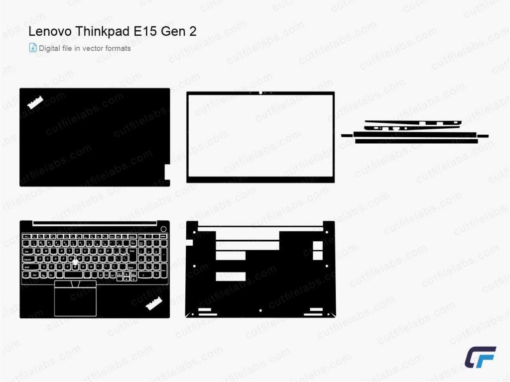 Lenovo ThinkPad E15 Gen 2 (2020) Cut File Template