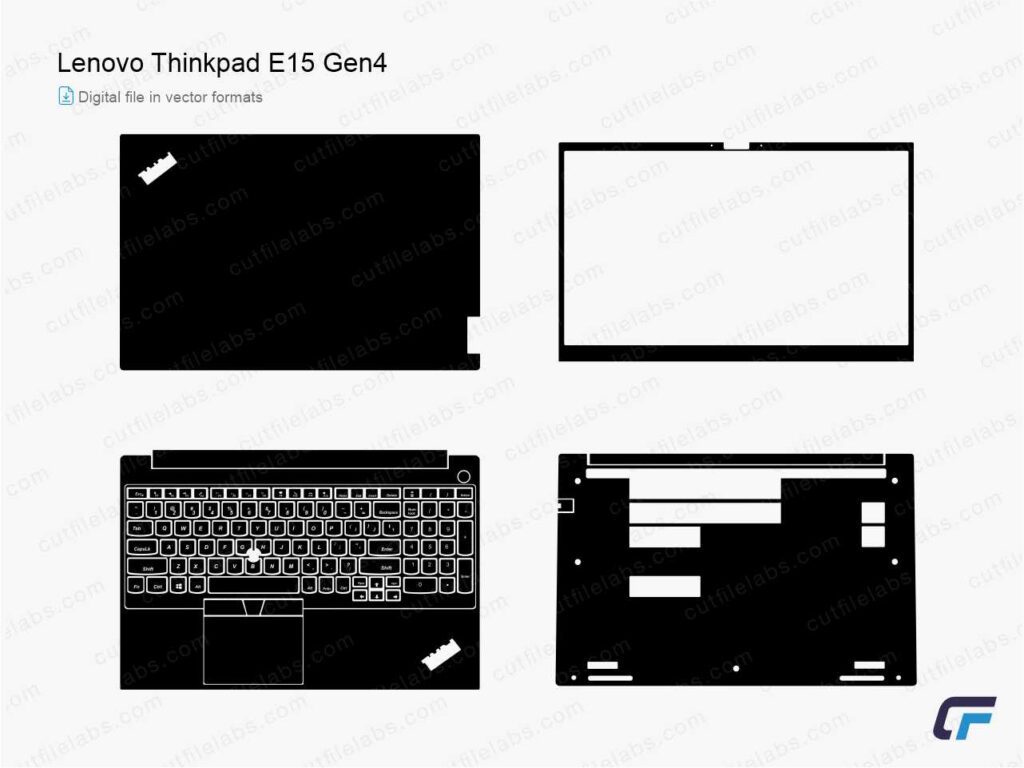 Lenovo ThinkPad E15 Gen 4 (2022) Cut File Template
