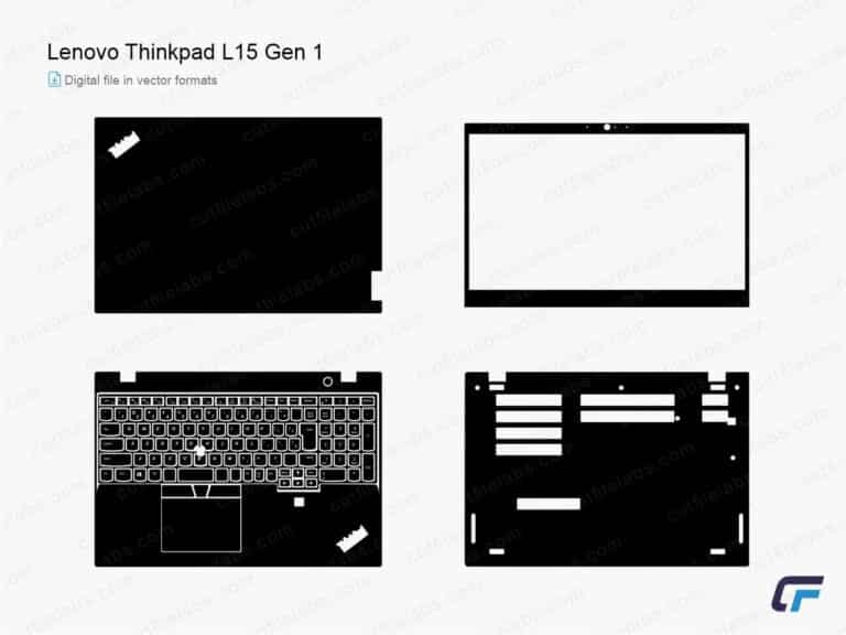Lenovo ThinkPad L15 Gen 1 (2020) Cut File Template