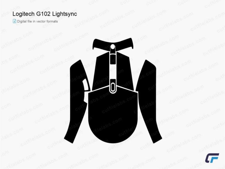 Logitech G102 LightSync Cut File Template