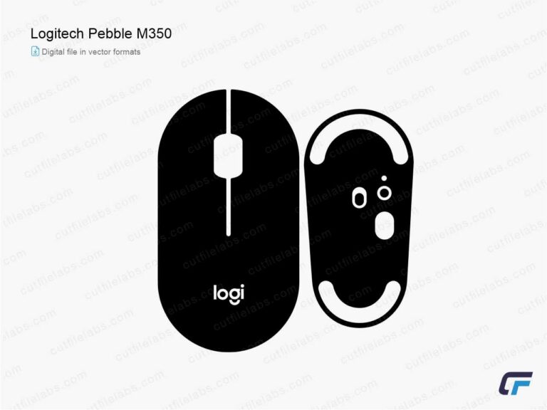Logitech Pebble M350 Cut File Template