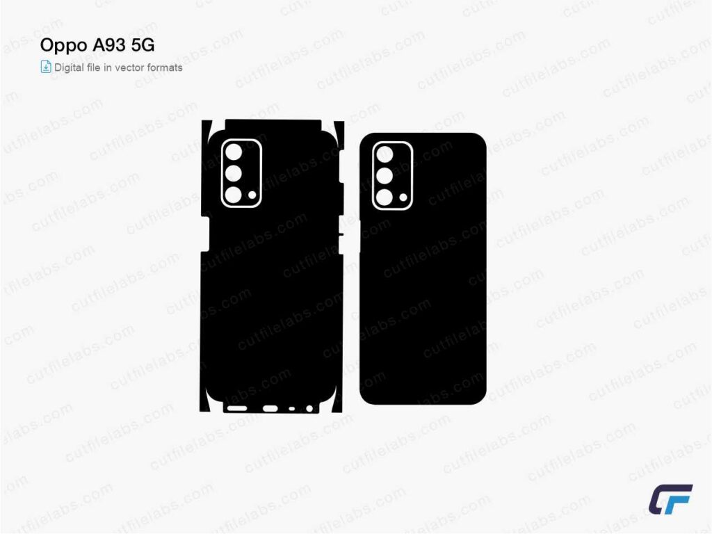 Oppo A93 5G Cut File Template