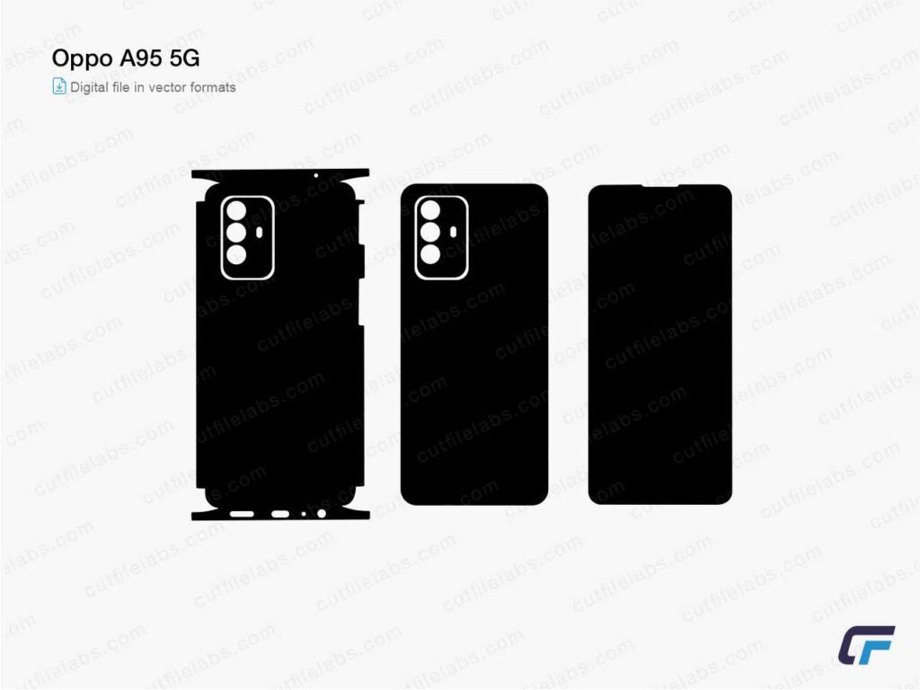 Oppo A95 5G Cut File Template