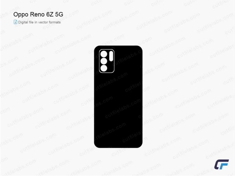 Oppo Reno 6 Z 5G Cut File Template