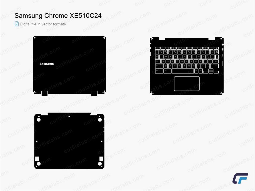 Samsung Chromebook Pro XE510C24 Cut File Template