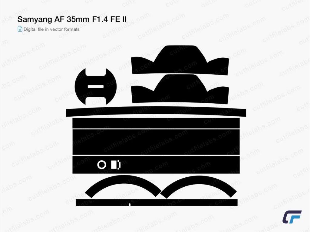 Samyang AF 35mm F1.4 FE II Cut File Template
