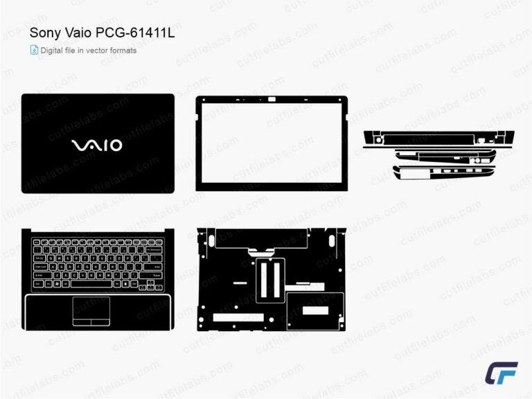 Sony Vaio PCG-61411L (2013) Cut File Template