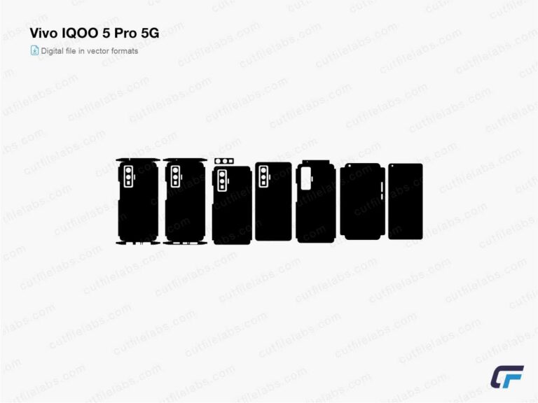 Vivo IQOO 5 Pro 5G (2020) Cut File Template