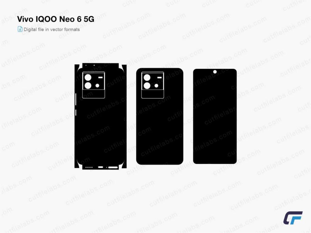 Vivo IQOO Neo 6 5G Cut File Template