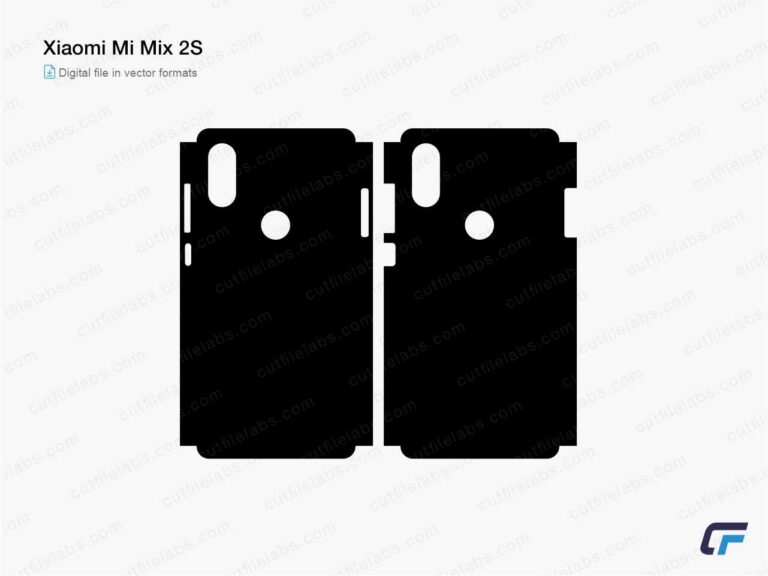 Xiaomi Mi Mix 2S Cut File Template