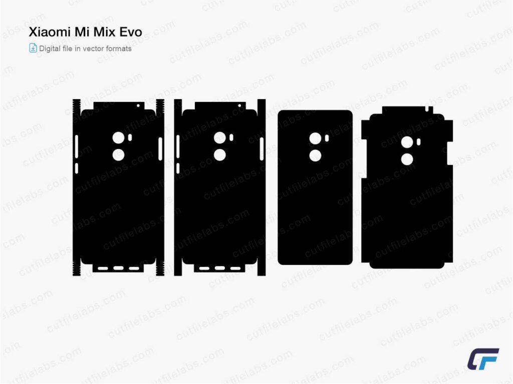 Xiaomi Mi Mix Evo Cut File Template
