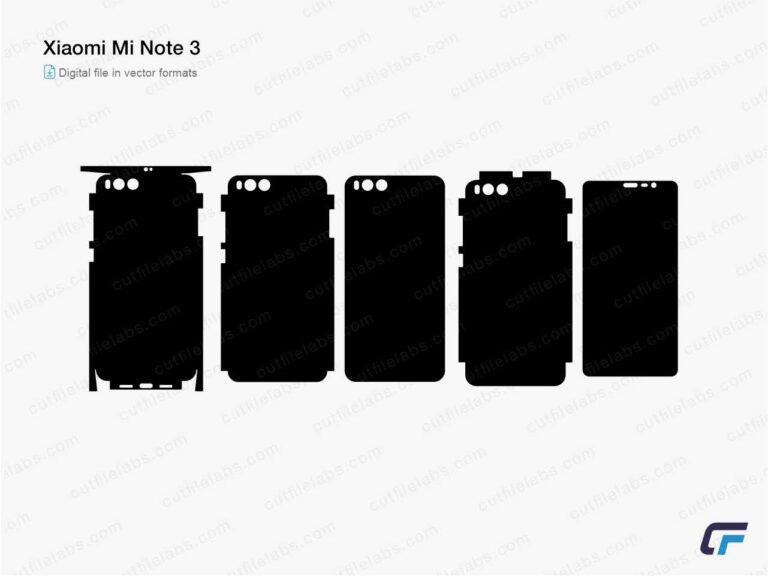 Xiaomi Mi Note 3 Cut File Template
