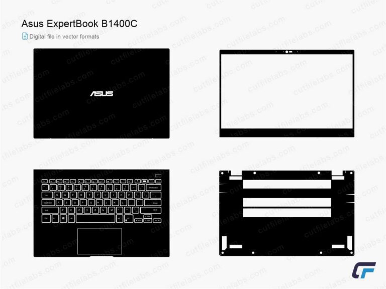 Asus ExpertBook B1400C Cut File Template