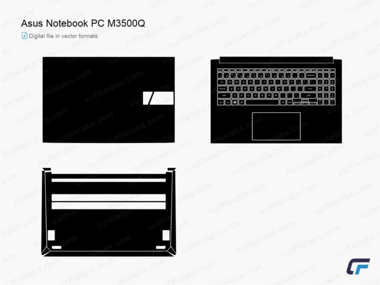 Asus Vivobook Pro M3500QC (2021) Cut File Template