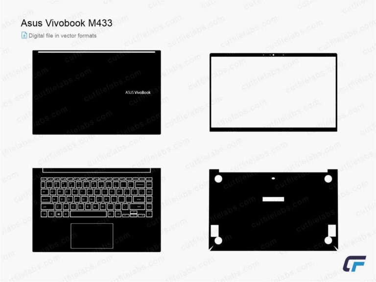Asus Vivobook M433 Cut File Template
