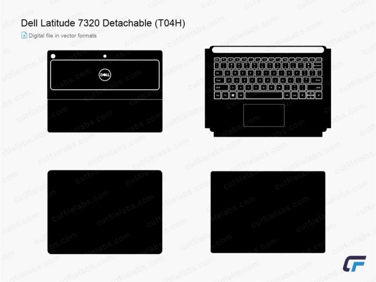 Dell Latitude 7320 Detachable (T04H) Cut File Template