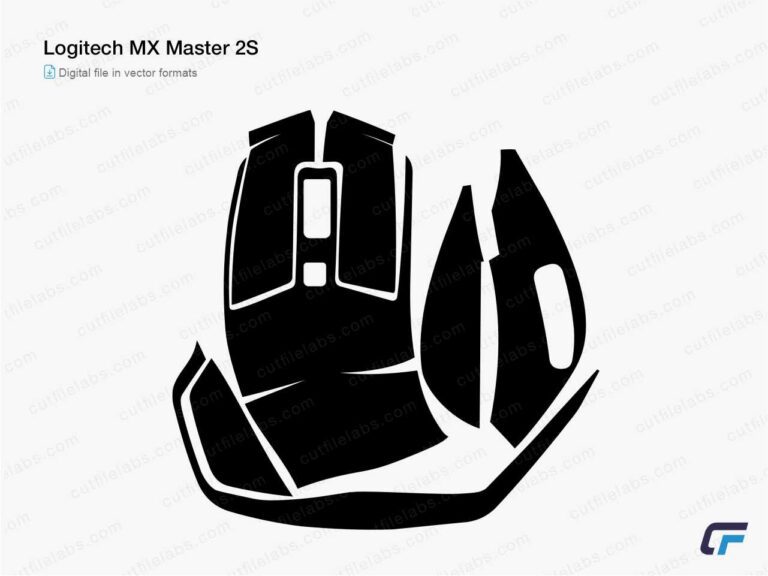 Logitech MX Master 2S Cut File Template