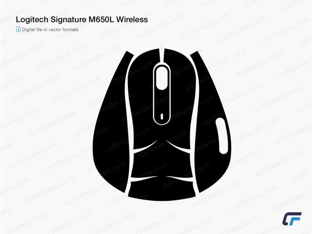 Logitech Signature M650L Wireless Cut File Template