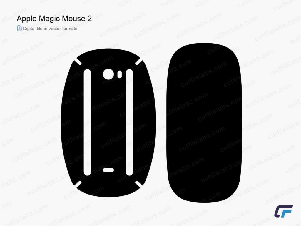 Apple Magic Mouse 2 Cut File Template