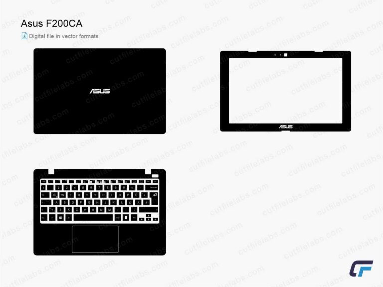 Asus VivoBook F200CA (2015) Cut File Template