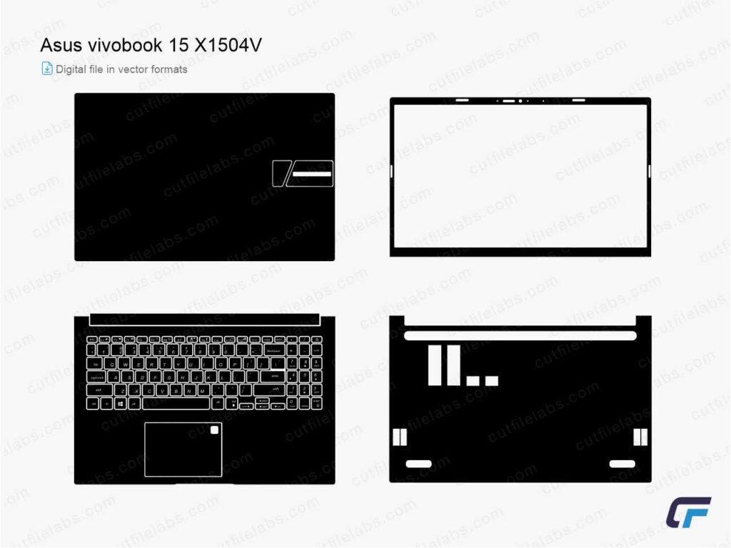 Asus Vivobook 15 X1504V Cut File Template