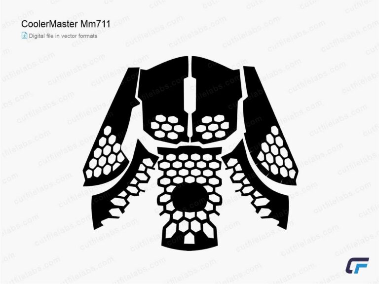 CoolerMaster MM711 Cut File Template