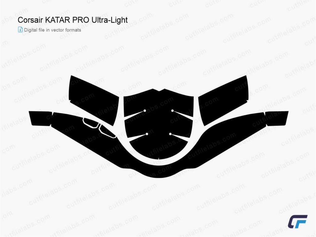 Corsair KATAR PRO Ultra-Light Cut File Template