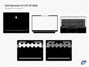 Dell Alienware X14 R1 (P150G) (2022) Cut File Template | Cut File Labs