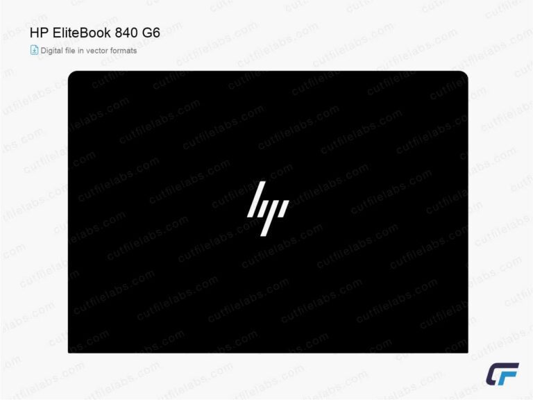HP EliteBook 840 G6 (2019) Cut File Template