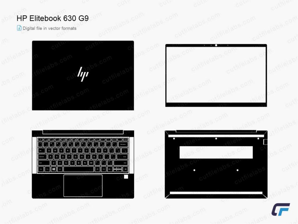 HP Elitebook 630 G9 Cut File Template