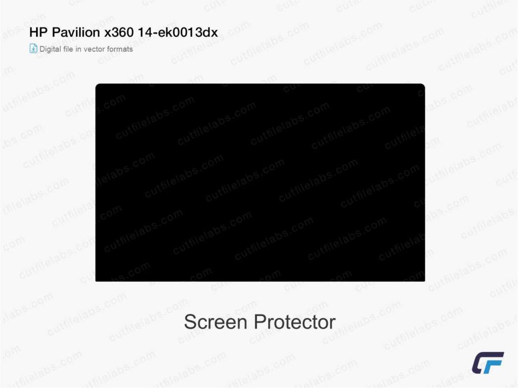 HP Pavilion x360 14-ek0013dx (2020) Cut File Template
