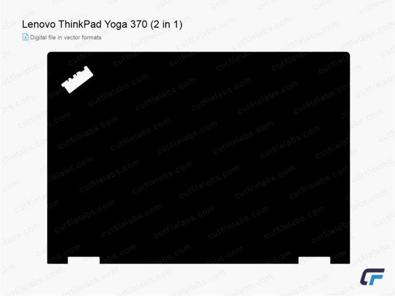 Lenovo ThinkPad Yoga 370 (2 in 1) (2017) Cut File Template